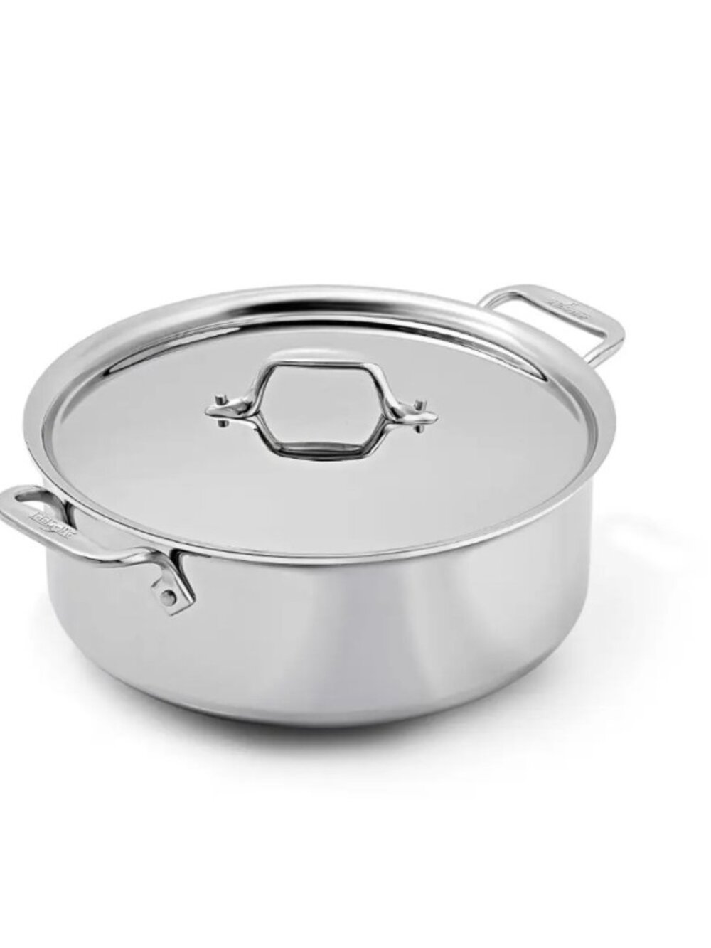 All-Clad D3 Tri-Ply Stainless-Steel 6 QUART Stock Pot with LID Pan NEW!